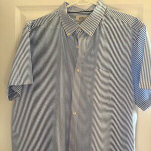 Croft & Barrow Men Easy Care Short Sleeve Striped Button Up Shirt – 2XB